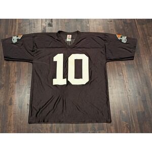 Cleveland Browns Jersey Shirt Mens Large Brown NFL Football Quinn 10 Polyester